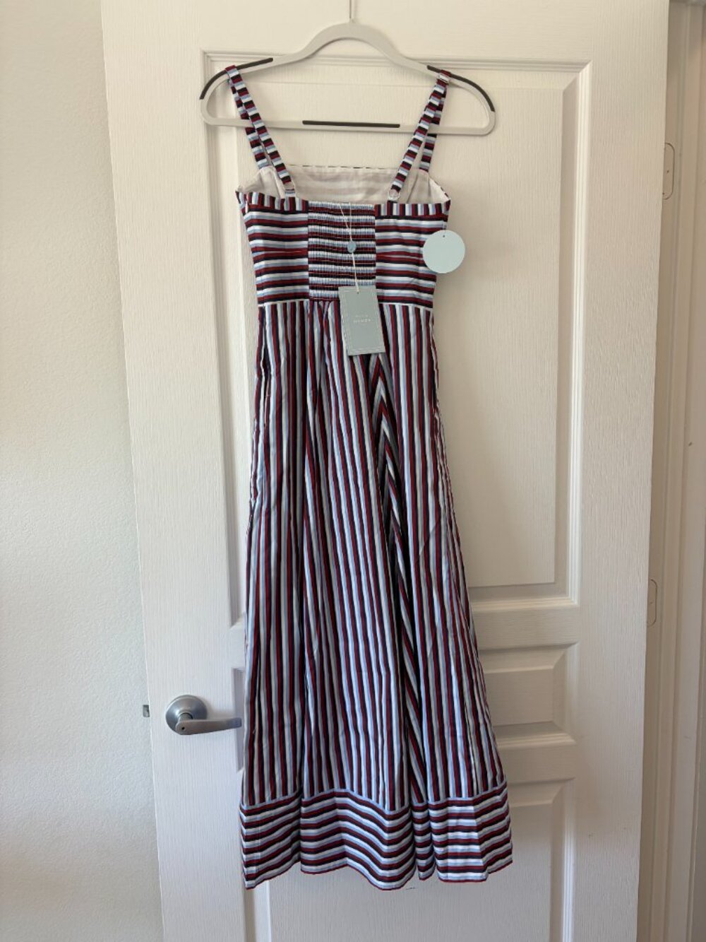 Hill House The Margot Dress in Red/White/Blue Stripe size XS - Picture 3 of 5